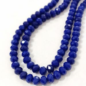 Fiada Cristal facetado 8mm Azul escuro