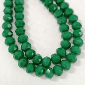 Fiada Cristal facetado 8mm verde folha