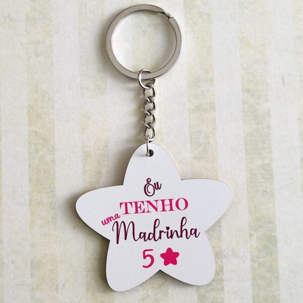Porta chaves em mdf -Tenho a melhor madrinha