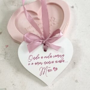 Molde em silicone - Onde a vida começa...MÃE