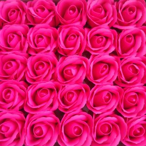 Flores em pétalas de sabão-Rosa escuro