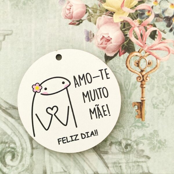 Placa para Porta chaves em mdf -Amo-te muito mãe