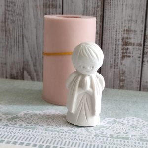 Molde em silicone - Menino a rezar 3D