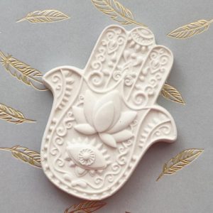 Molde em silicone, Mão de Fátima com olho turco