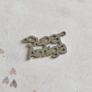 Entremeio em aço inoxidável- Super Amiga - prateado