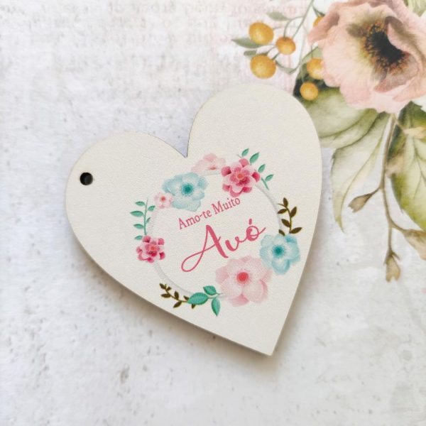Placa para Porta chaves em mdf -Amo-te muito Avó