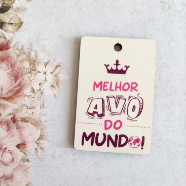 Placa para Porta chaves em mdf -Melhor Avó do mundo