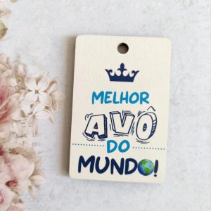 Placa para Porta chaves em mdf -Melhor Avô do mundo