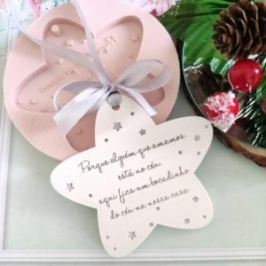 Molde em silicone -Estrela Saudade