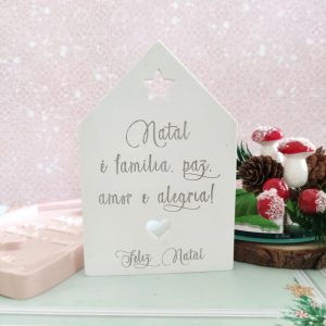 Molde em silicone, Casa p/ apoio- Natal é família