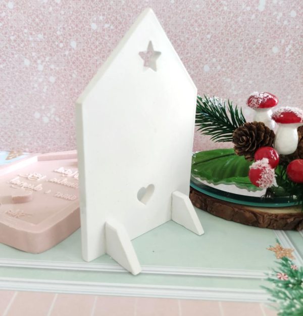 Molde em silicone, Casa p/ apoio- Natal é família - Image 2