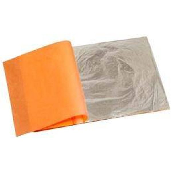 LIVRO 25F. FOLHA PRATA 14X14CM
