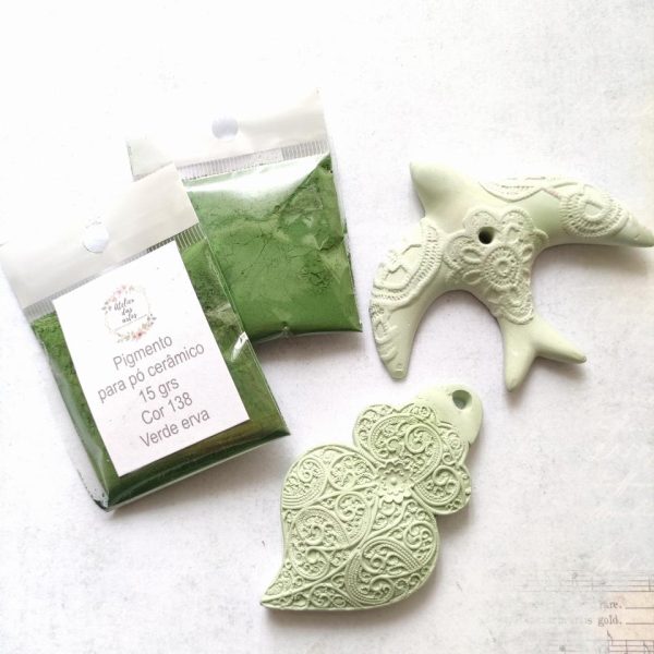 Pigmento para gesso/pó cerâmico Verde erva