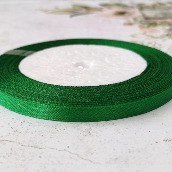 Fita de cetim - 6 mm- Verde