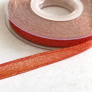 Fita lurex vermelho- 10mm-18 mt