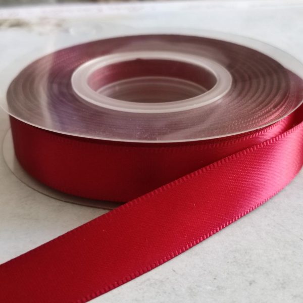 Fita cetim vermelho brilhante-15mm