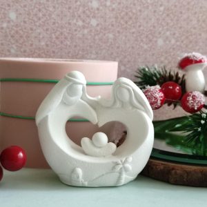 Molde em silicone - Presépio coração/3D