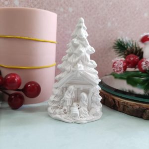 Molde em silicone - Presépio pinheirinho/3D