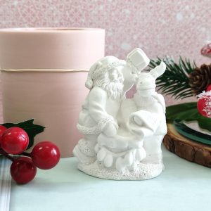 Molde em silicone -Pai Natal com rena /3D