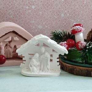 Molde em silicone -Presépio em cabana
