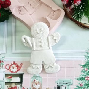 Molde em silicone -Boneco gengibre