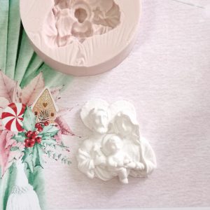 Molde em silicone -Sagrada família de colar