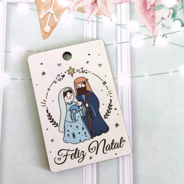 Placa para Porta chaves em mdf - Feliz Natal