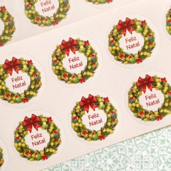 Autocolantes Circular - Feliz Natal
