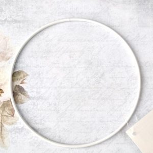 Aro em metal Branco - 2.8mmx15cm