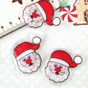 Aplique shaker pai natal 4 uni-4 cm