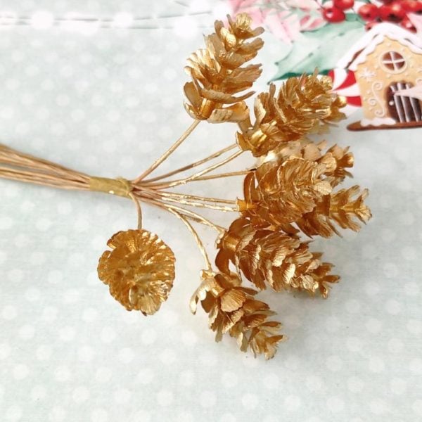 Ramo artificial dourado