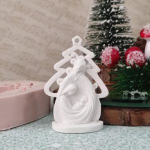 Molde em silicone -Presépio em arvore