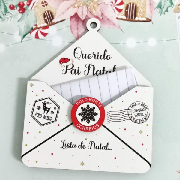 Envelope para carta "Pai Natal" em mdf - Image 2