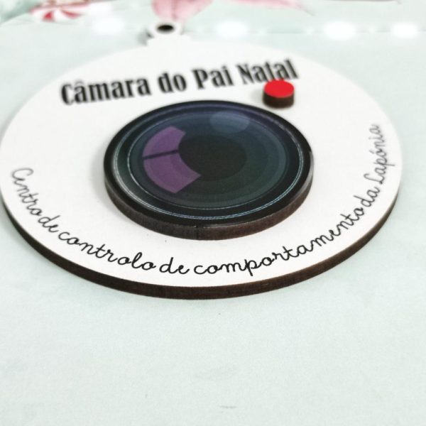 Bola de Natal em mdf -"Câmara do pai natal" - Image 2