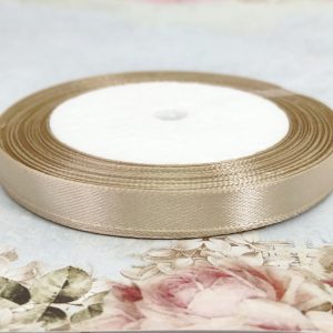 Fita de cetim - 10 mm - Bege