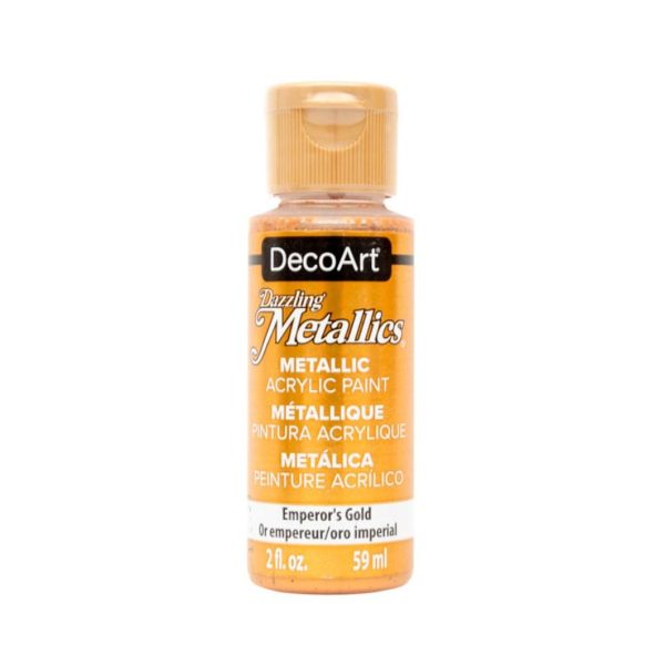 Tinta Acrílica DecoArt Metalizada 59 ml - Emperor's Gold