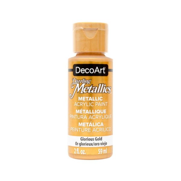 Tinta Acrílica DecoArt Metalizada 59 ml - Glorious Gold