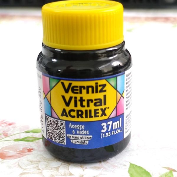 VERNIZ VITRAL 37ML AZUL COBALTO 08140502 ACRILEX