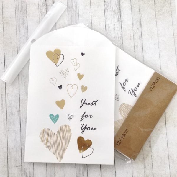 Envelope Corações - Just for you - 12x19cm