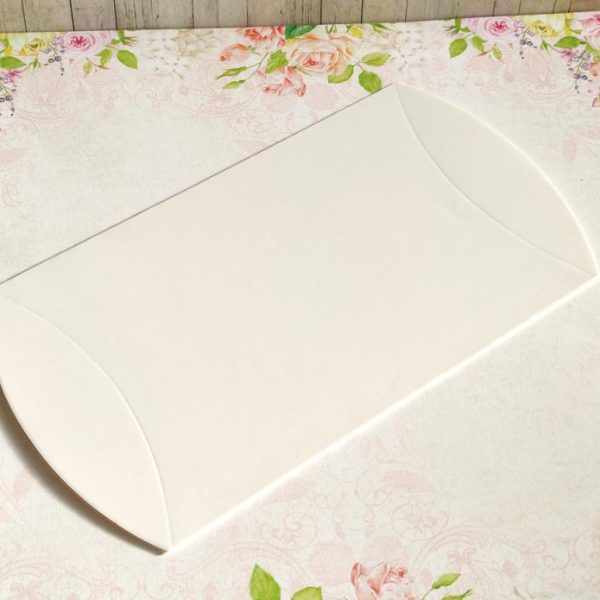 Caixa cartolina oval - Branca - 19,5x12,5cm - PACK 4 UNID