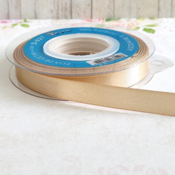 Fita cetim champanhe brilhante - 10mm