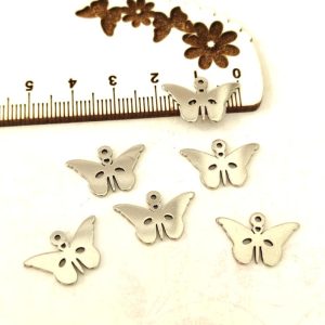 Pendentes em aço inoxidável - Borboleta