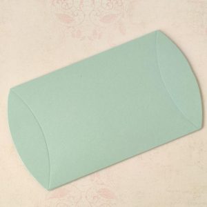 Caixa cartolina oval - Azul - 12,5x7cm - PACK 8 UNID