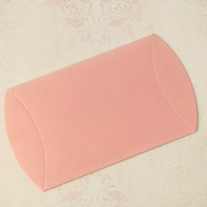 Caixa cartolina oval - Rosa - 12,5x7cm - PACK 8 UNID