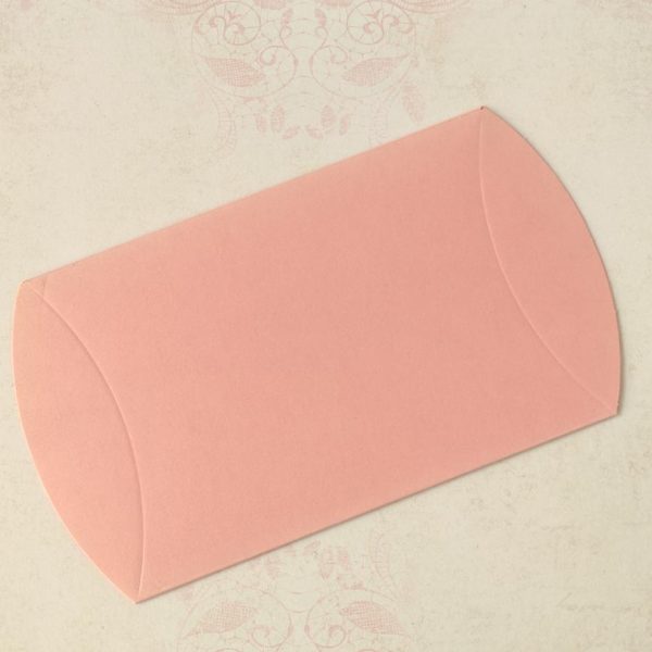 Caixa cartolina oval - Rosa - 12,5x7cm - PACK 8 UNID