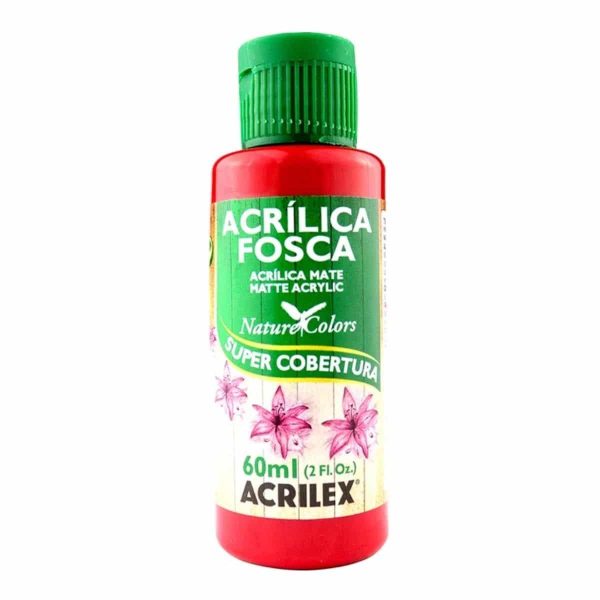 TINTA ACRILICA 60ML NATURE COLORS VERMELHO ESC. 03560508