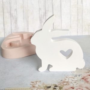 Molde em silicone - Coelho com coração