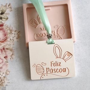 Molde em silicone - Feliz Páscoa