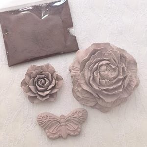 Pigmento para gesso/pó cerâmico rosa velho (tom acastanhado)