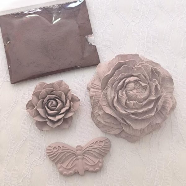 Pigmento para gesso/pó cerâmico rosa velho (tom acastanhado)